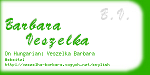 barbara veszelka business card